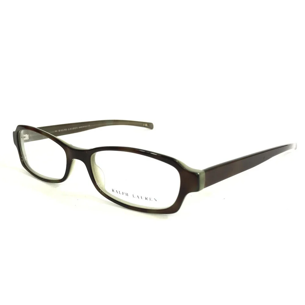 Vintage Ralph Lauren Eyeglasses Frames RL1406 FR7 Brown Tortoise Green 48-16-130